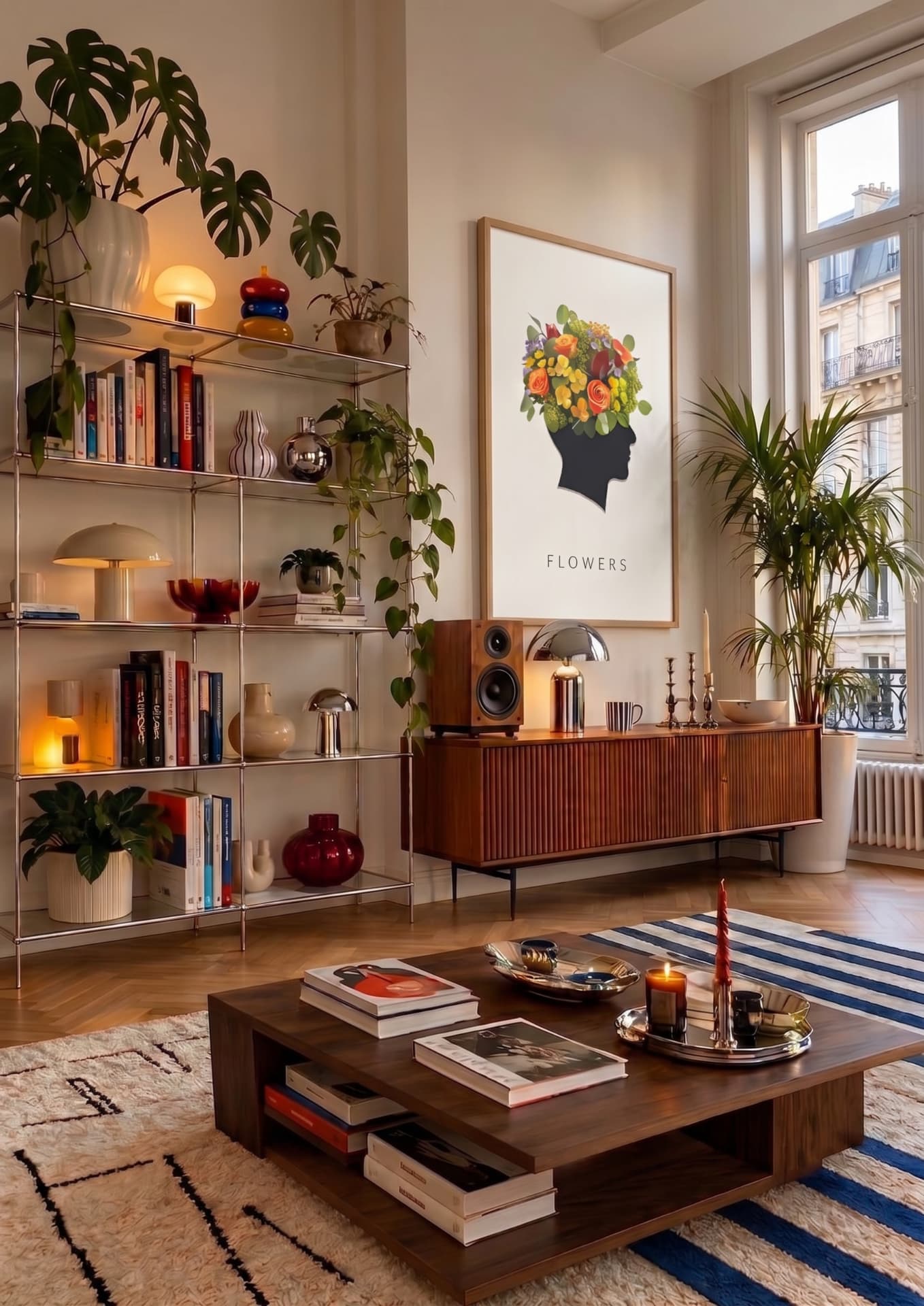 FLOWERS — in a room